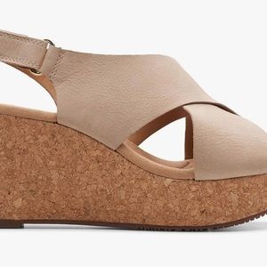 Clarks platform sandals